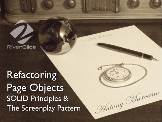 AntonyMarcano's tweet image. Looking forward to giving my #NoPageObjects with the #ScreenplayPattern talk @ 10:30 in room 2 tomorrow at #SeConf16