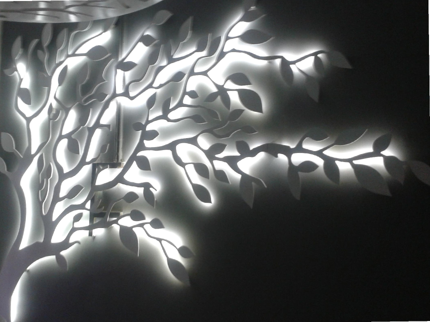 Design_Faction's tweet image. Backlit #CNC tree as #decor item in a beauty salon fitted by @Design_Faction . #salon #designthinking