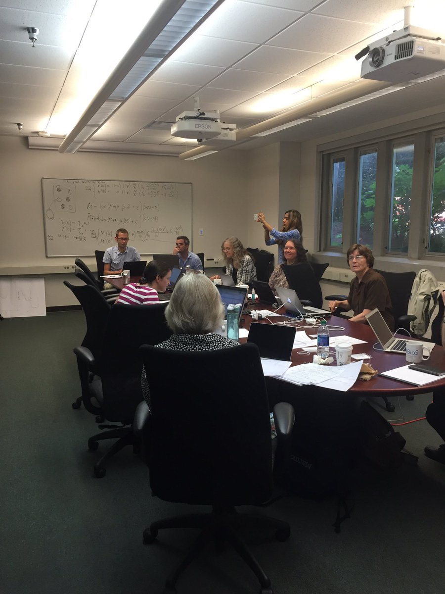 megrua's tweet image. Last day of our plant vectored virus meeting @NIMBioS #paperplanning #maths