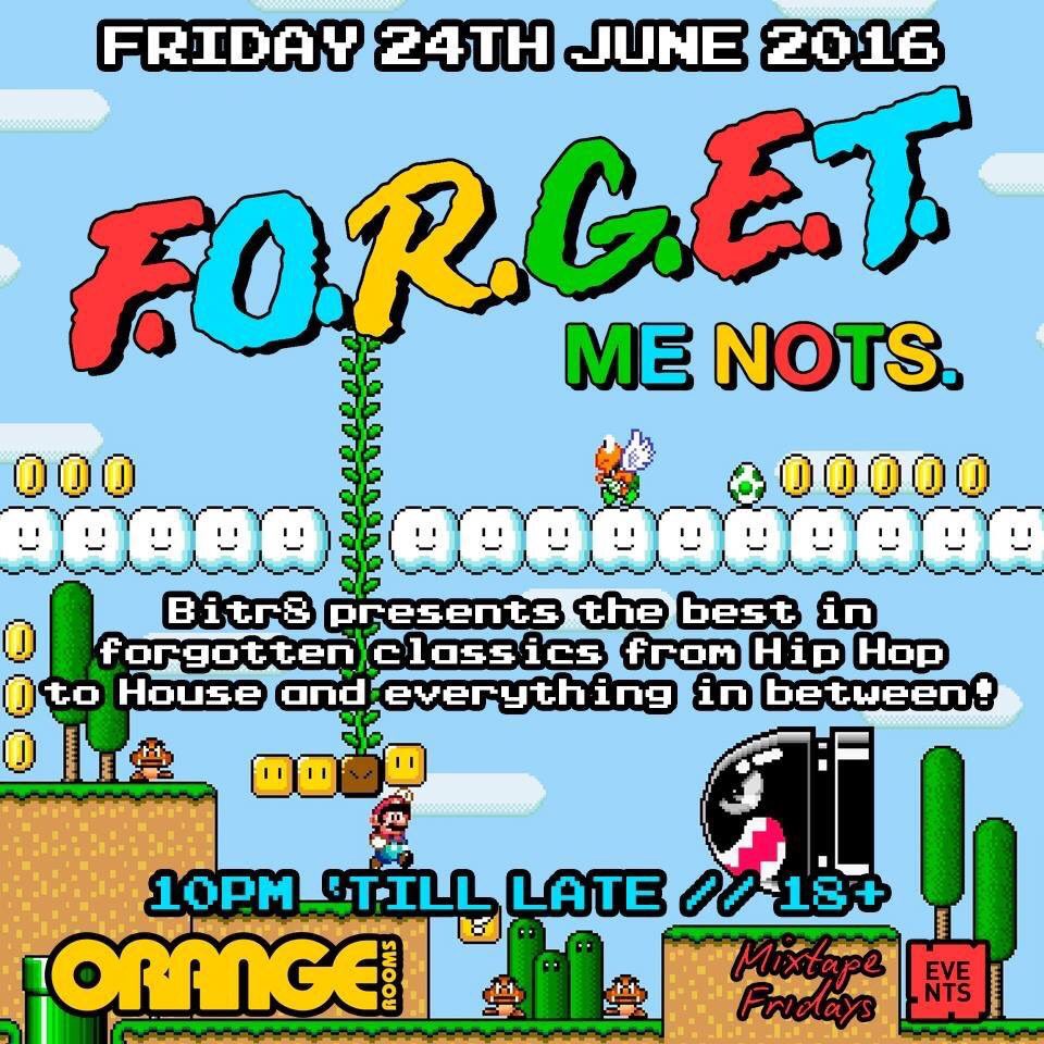 orangerooms's tweet image. Tonight! @forgetmetweets returns with @bitr8dj crate digging for the best forgotten gems from hip hop to house!