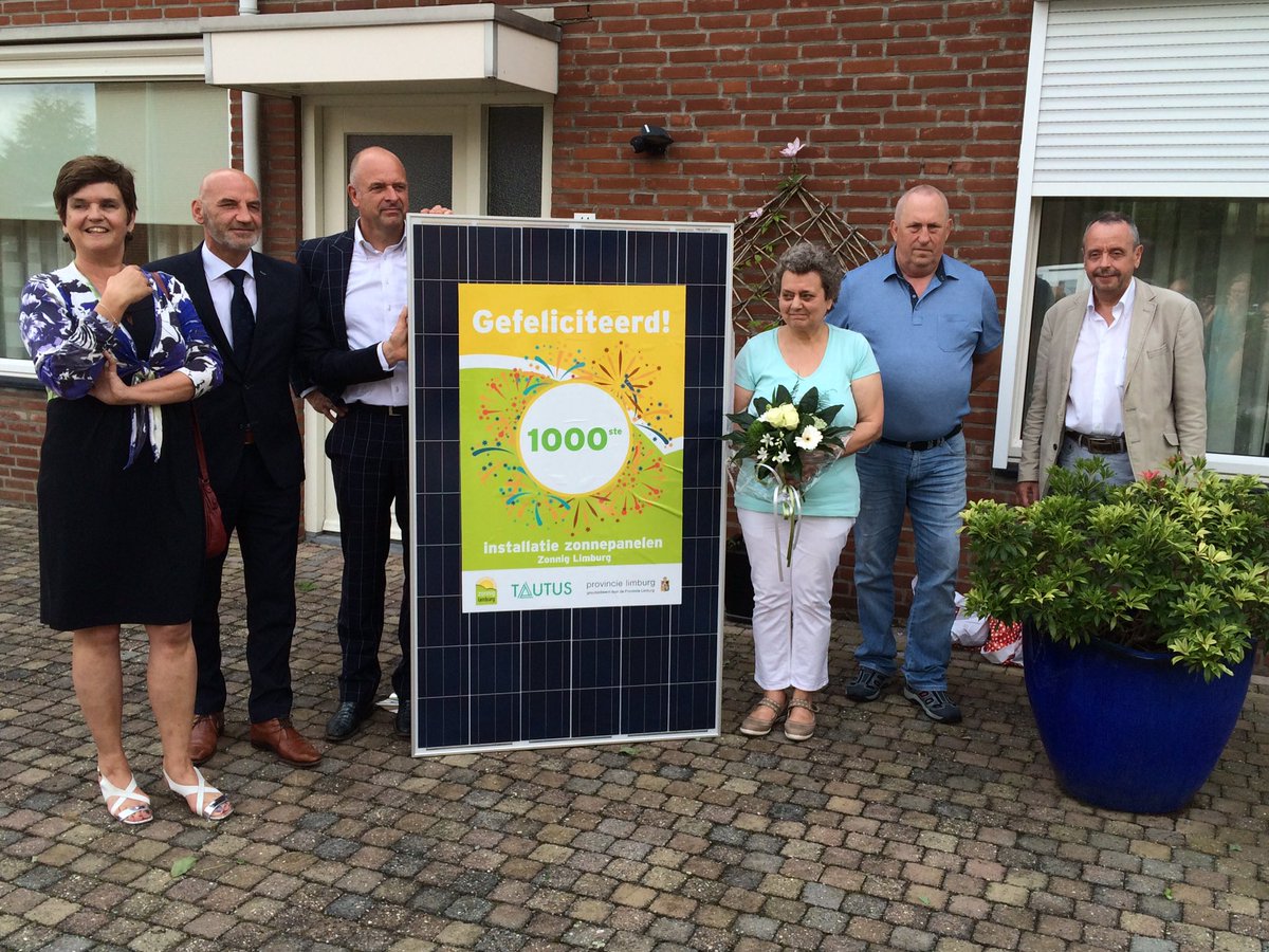 1000e installatie #zonnig-limburg! Ook veel huurders van <a href="/wonenlimburg/">Wonen Limburg</a> zijn inmiddels voorzien.