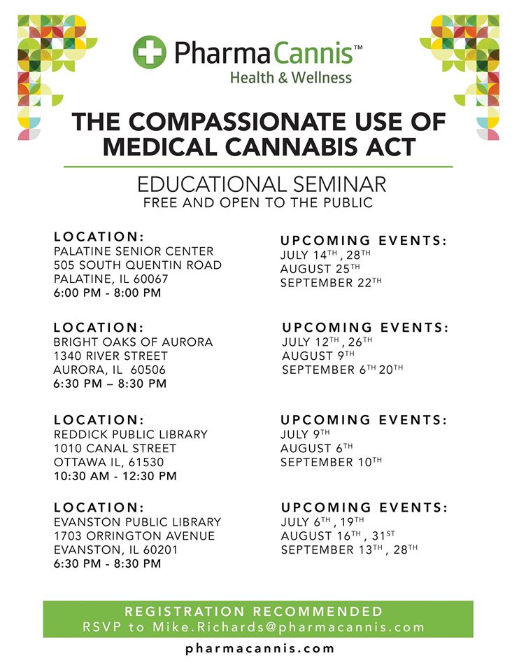 CannabizIL's tweet photo. Looking to learn more about the #ILMCPP? Check out @pharmacannis's upcoming events. https://t.co/qtXhkBSU86 https://t.co/CnzCnrc2Bj