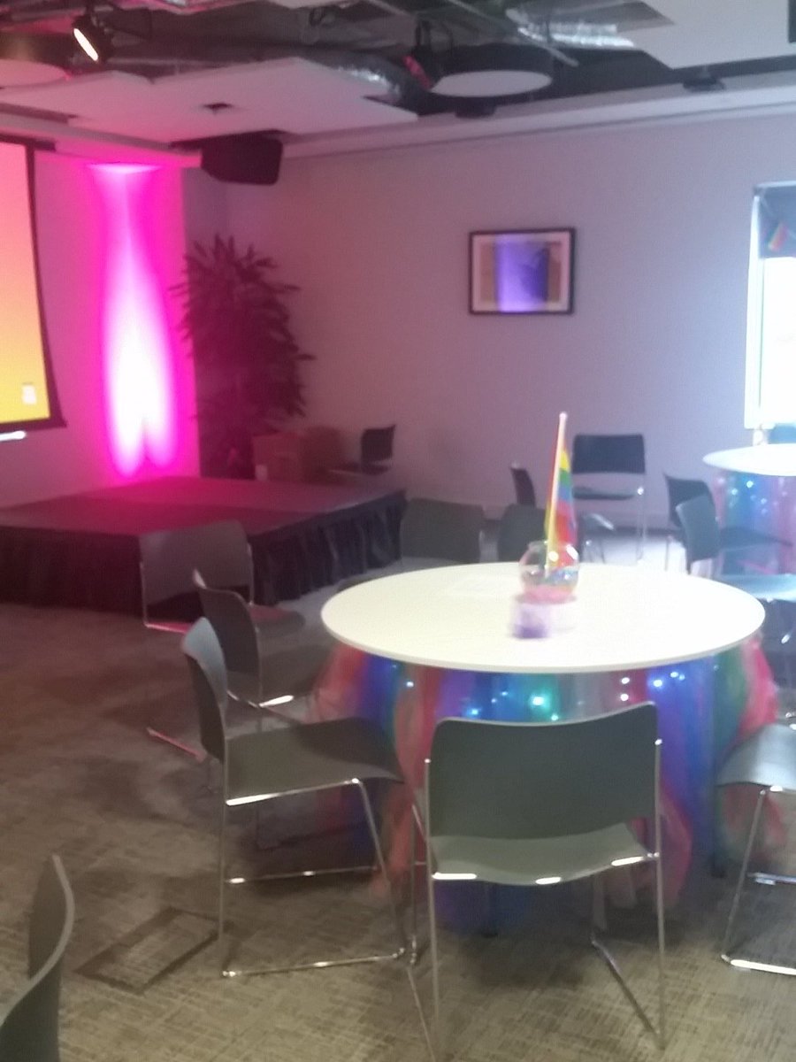 TweetnEatDublin's tweet photo. All ready for #Pride2016 thank you @theOriginalKOR for the table skirts and centrepieces!  Place looks amazing!❤💛💚💙💜 https://t.co/55pXRlKyDR