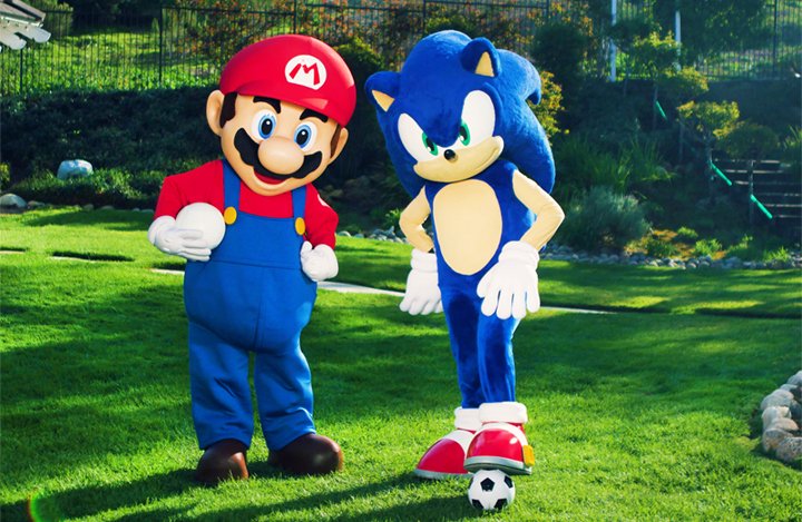 NintendoAmerica's tweet image. You won’t find these athletes on the sidelines! Play as Mario, Sonic &amp;amp; their friends in #MarioSonicRio2016 #WiiU.
