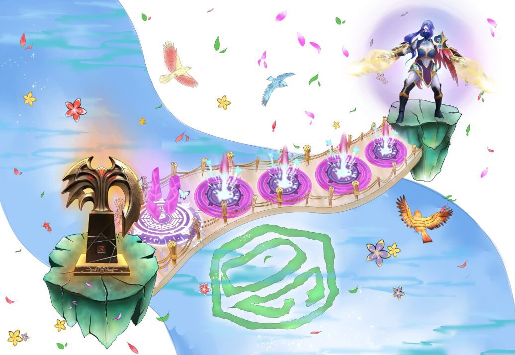 Violet_0451's tweet photo. "Road to the Champion". Will always support you. GL on TI6!💜💛💚💙  @Miracle_Dota2 https://t.co/TjskxDojVd
