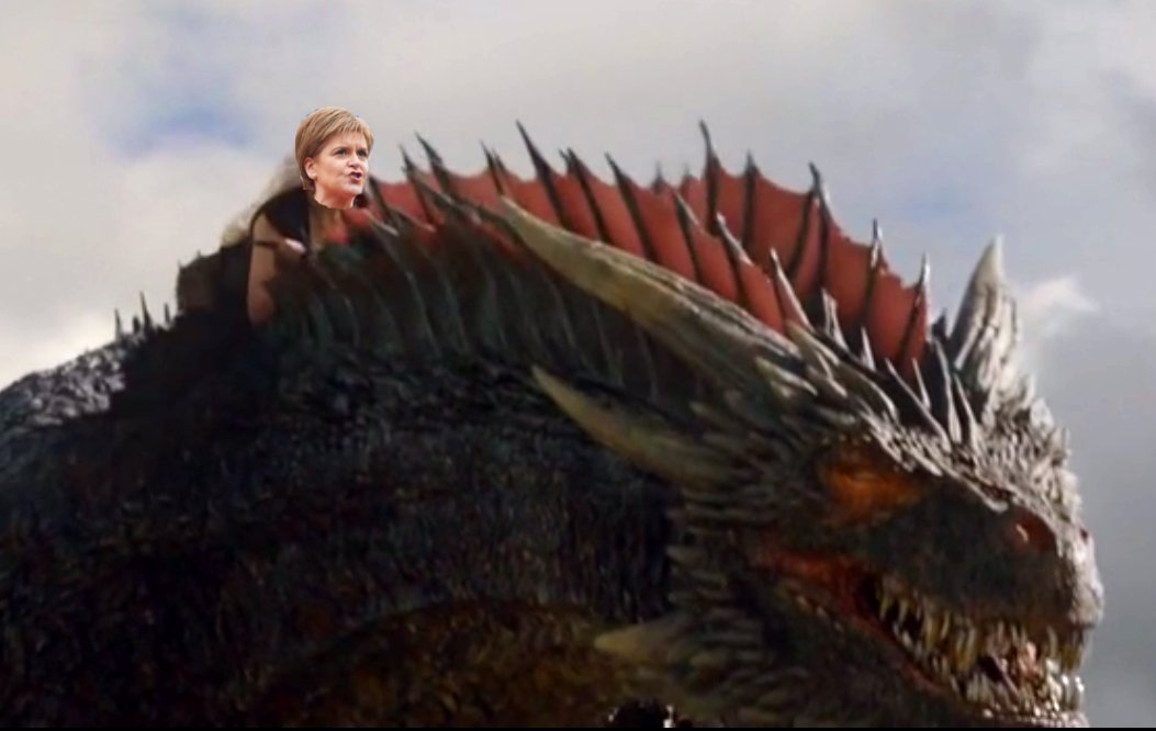 GuthersGU3's tweet photo. @NicolaSturgeon for Queen in the North, breaker of chains and mother of dragons.  #IndyRef2 https://t.co/PF4Sr44BZl
