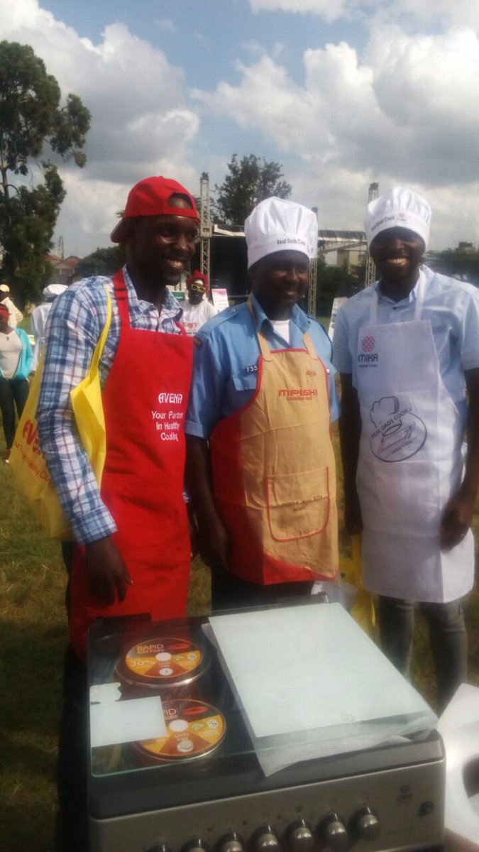 dadsjikoni's tweet photo. @ntvkenya @LarryMadowo #TTTT.Our Police officer took 1st position @realdadscook Father's Day cooking competition https://t.co/XltI78i0B5