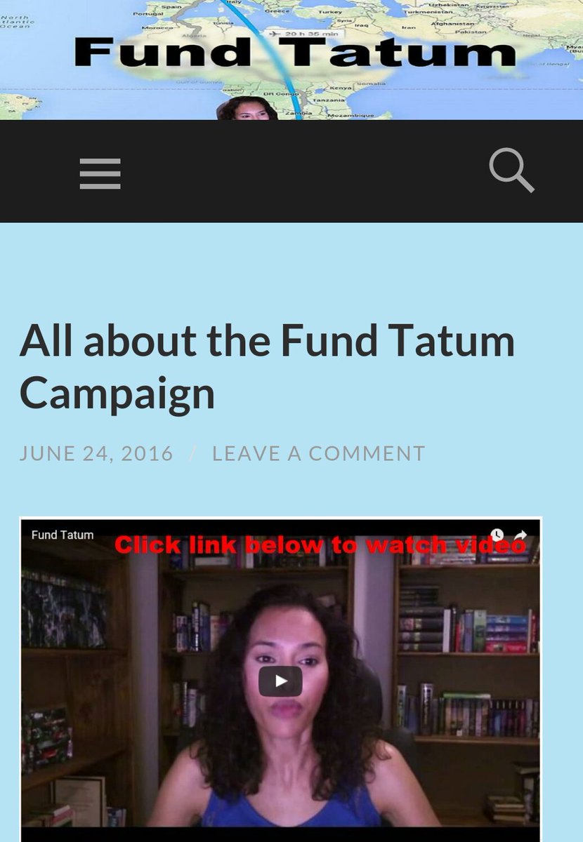fundtatum's tweet photo. Latest post on #WordPress. https://t.co/h87dqowgK0 #FundTatum #CrowdFunding #ReadIt #WorthwhileRead https://t.co/wNsw4O1BK7