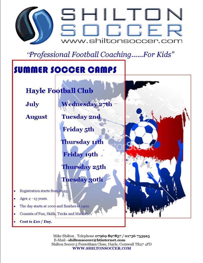 Shiltonsoccer's tweet photo. Check this out for Summer Holidays for 4-13 years.....🌤⚽️🏆 https://t.co/YYKaR2CnuD