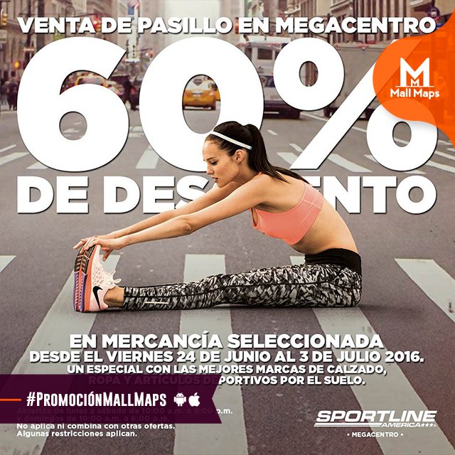 MallMapsRD's tweet photo. 60% Descuento en @sportlinedr #PromocionMallMaps https://t.co/YcqKRMFIjE