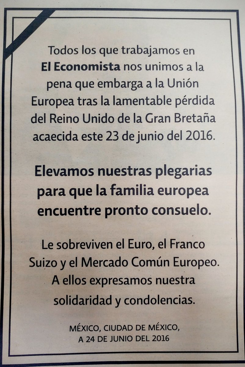 juliopilotzi's tweet photo. Genialidad de @eleconomista con el tema #Brexit #BuenViernes https://t.co/02clvwFCae