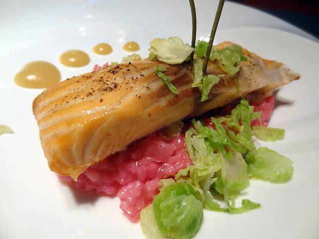 Slow Baked Scottish Salmon, Fushimi fuses traditional Japanese food with inventive French inspired nouvelle cuisines