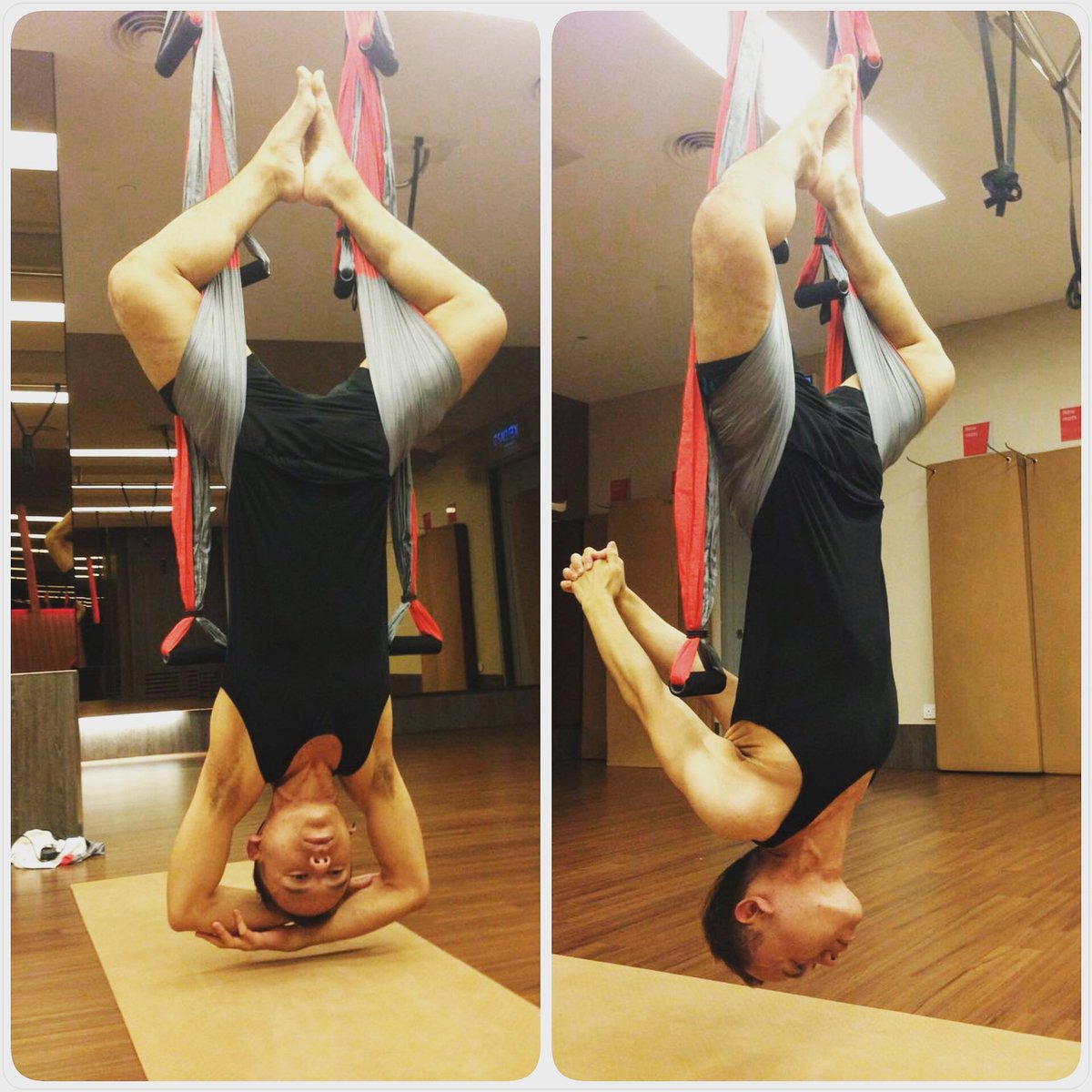 DayumMonster's tweet photo. me doing Yoga back pose. One of my favorite pose to relax and let go. #Yoga #Yogi #YogaBoy #YogaIsLove #YogaMoments https://t.co/JHFpqtMYfG