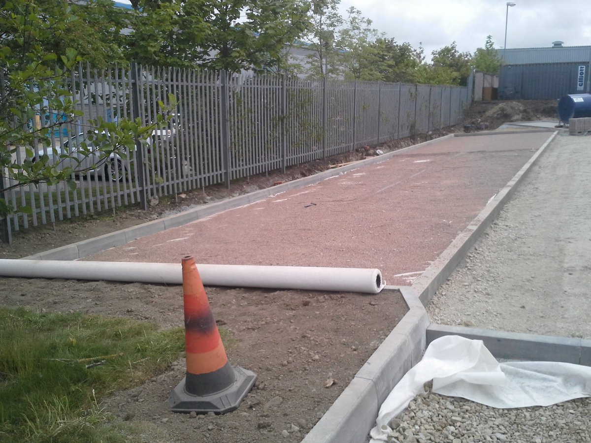 JRDonaldLtd's tweet photo. We are 'on fire' at Dyce Fire Station this week, on another contract with @kierconstruct #subbase #lockblock https://t.co/29HwsDnRvM