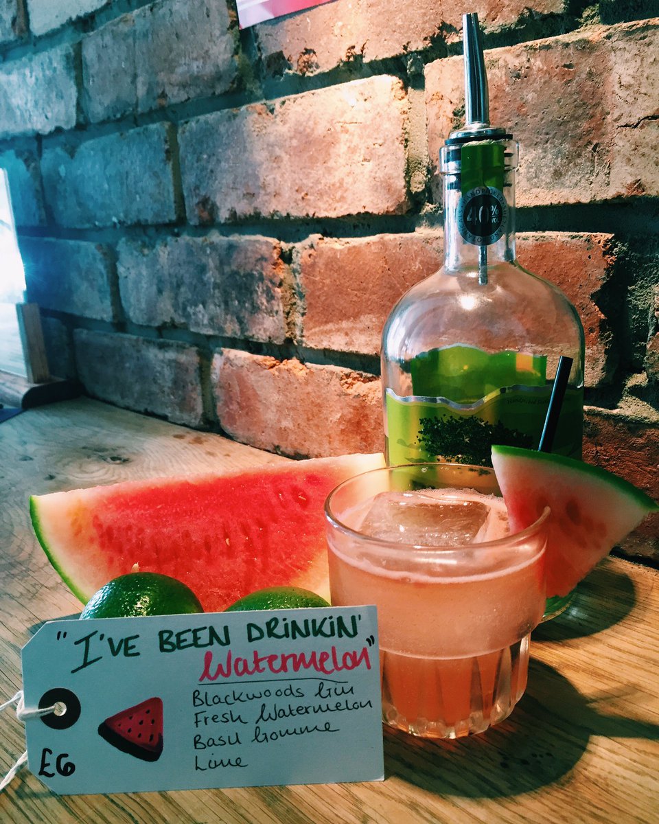 BMBEdinburgh's tweet photo. We're channeling our inner Beyoncé with our super fresh and summery new cocktail! 
Gin, basil, lime and watermelon 🍉 https://t.co/eh00kWiv6G