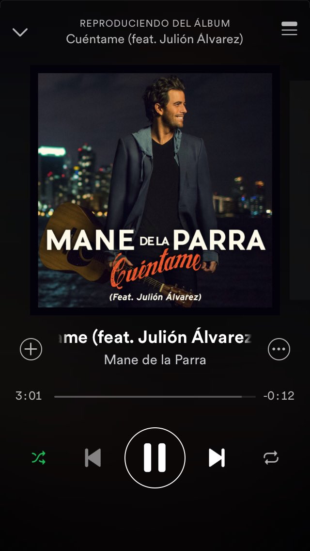 Ya escuchaste el nuevo sencillo de <a href="/manedelaparra/">Mane de la parra</a> ? no te lo pierdas. #cuéntame #Girando #Spotify <a href="/julionalvarez/">Julion Alvarez</a>