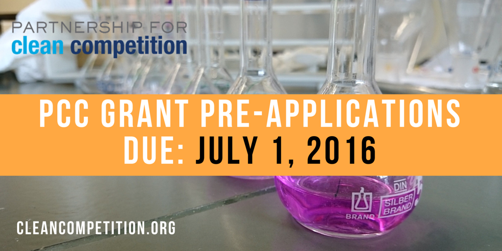 Just a week to get your pre-applications submitted! Cleancompetition.org #joinus #cleansport #sportmeetsscience