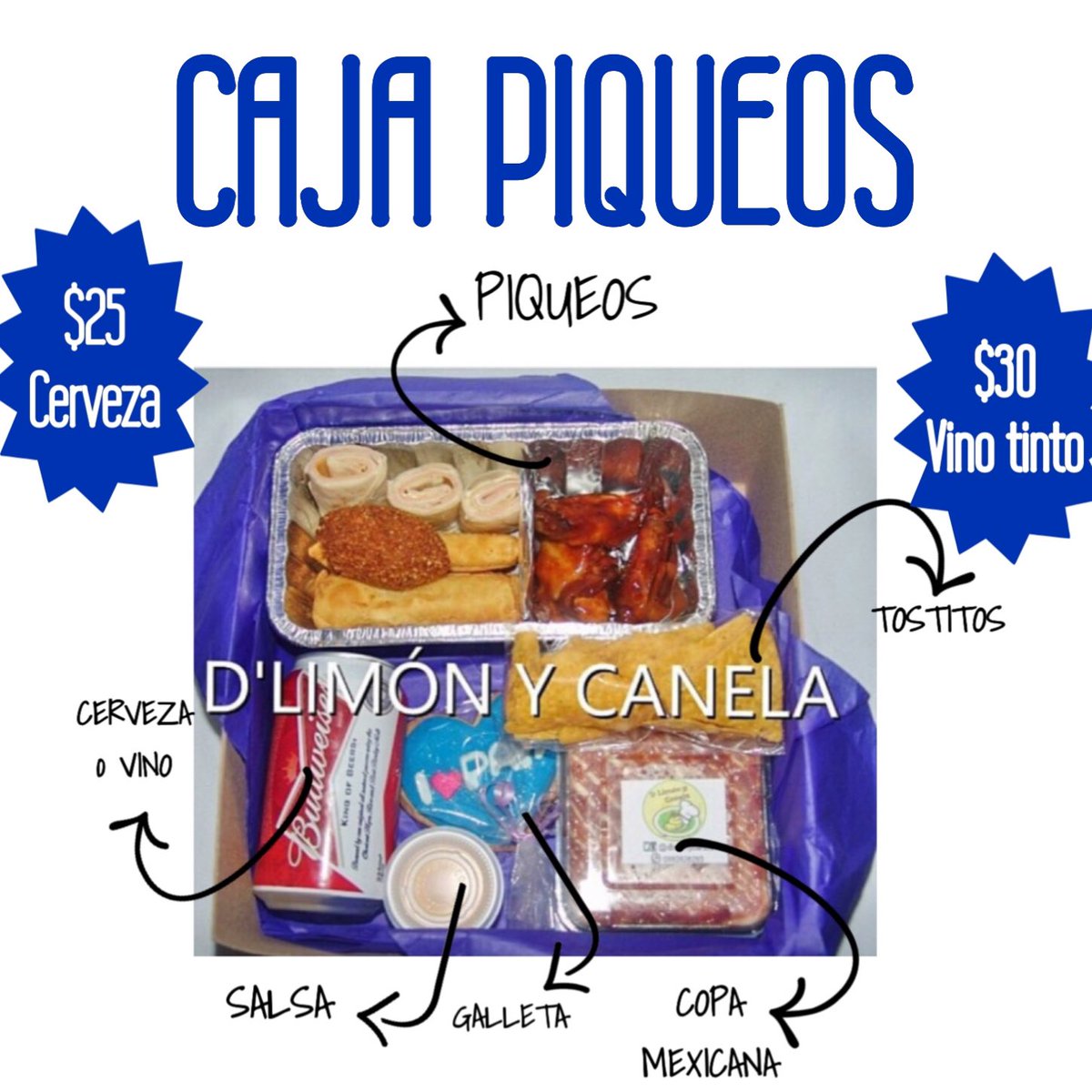 DLimonyCanela's tweet photo. 💥CAJA PIQUEOS💥
Ideal para los amantes de los PIQUEOS✌🏽️😋
#dlimonycanela #piqueos #delicioso
Cotiza al : 0996315810📲 https://t.co/M4Mp3KVmGT