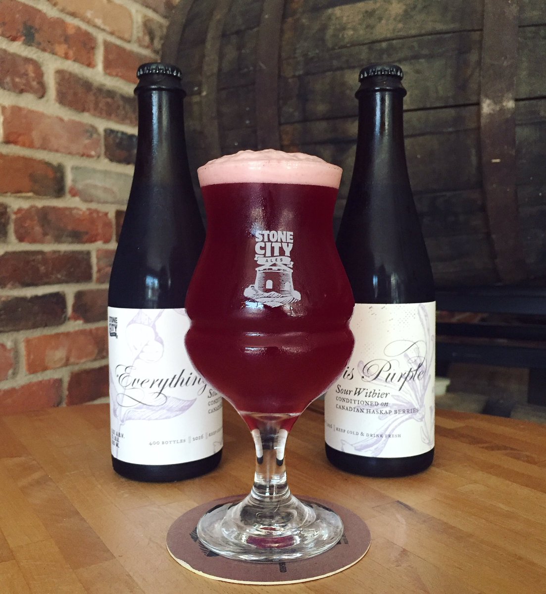 StoneCityAles's tweet photo. After falling hard for haskap berries we knew they had to be used in a brew. Available today https://t.co/C5xIDmn53R https://t.co/3G44ZMS8cG