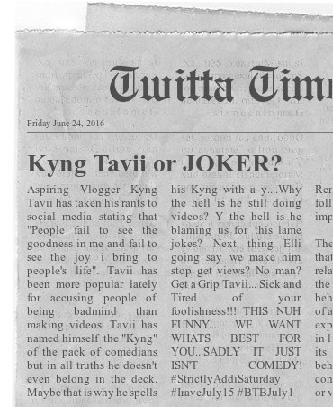 twittatimes's tweet photo. #KyngORJoker #ExtraaExtraa https://t.co/Y5EMPnQPr0