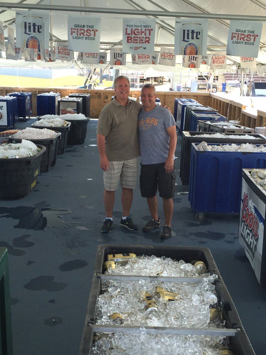 Terry D'Arcy &amp; Ted Broder of the Joliet Park District and 9,000 beers. We're ready for the taste of Joliet, are you?