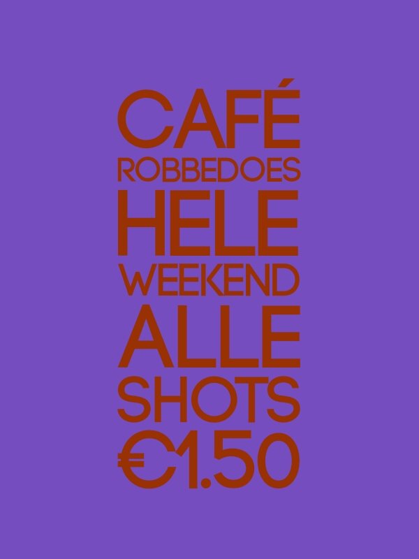 #HAPPYFRIDAY #SHOTJES #AANBIEDINGEN in #cafe Robbedoes