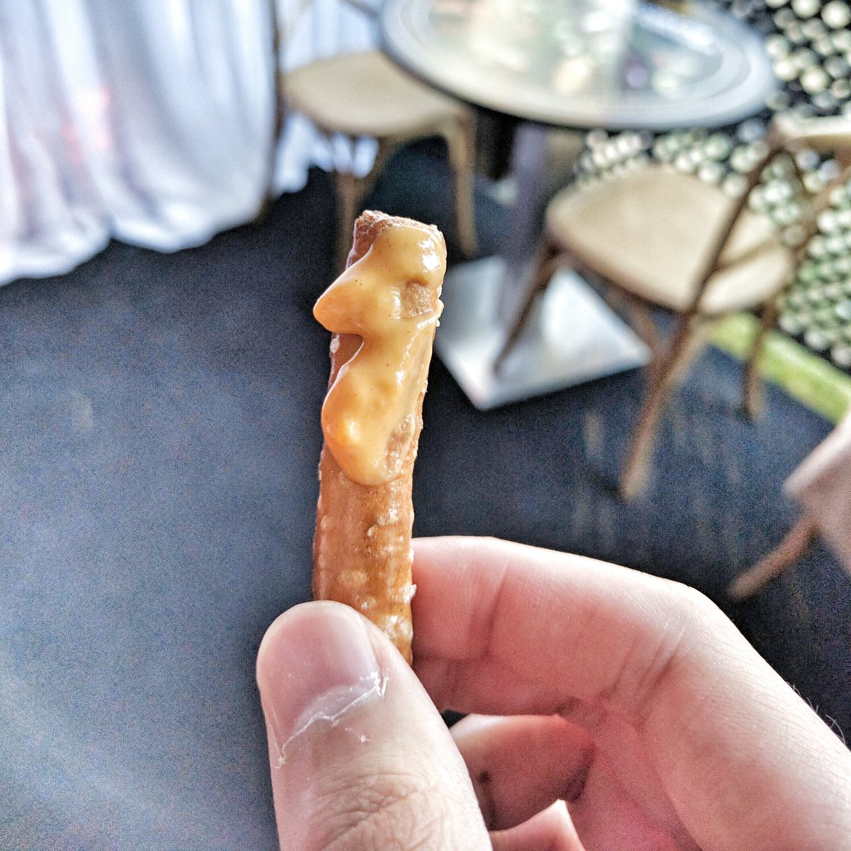 Travelling Foodie Eats: Maille Gourmet Mustard on Pretzel Stick
