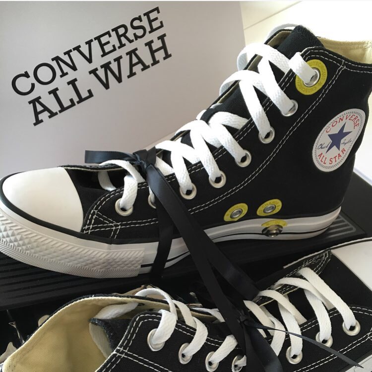 CuteCircuit's tweet photo. Rock your weekend with the All Wah! 🎸👟 #converse #chuckhack #allwah #love ❤️ https://t.co/gEMeG3PkUF https://t.co/l5Kkt7D6jI