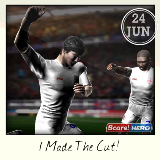 I Made The Cut! #scorehero itunes.apple.com/gb/app/Score!-…