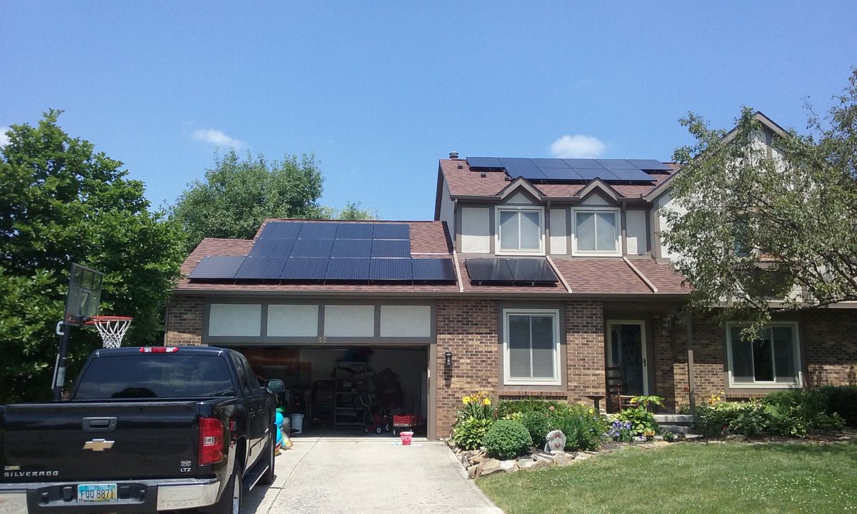 CSchwinnen's tweet photo. Great day to produce clean renewable energy. Thanks @Ecohouse_Solar https://t.co/A3L39TXgXv