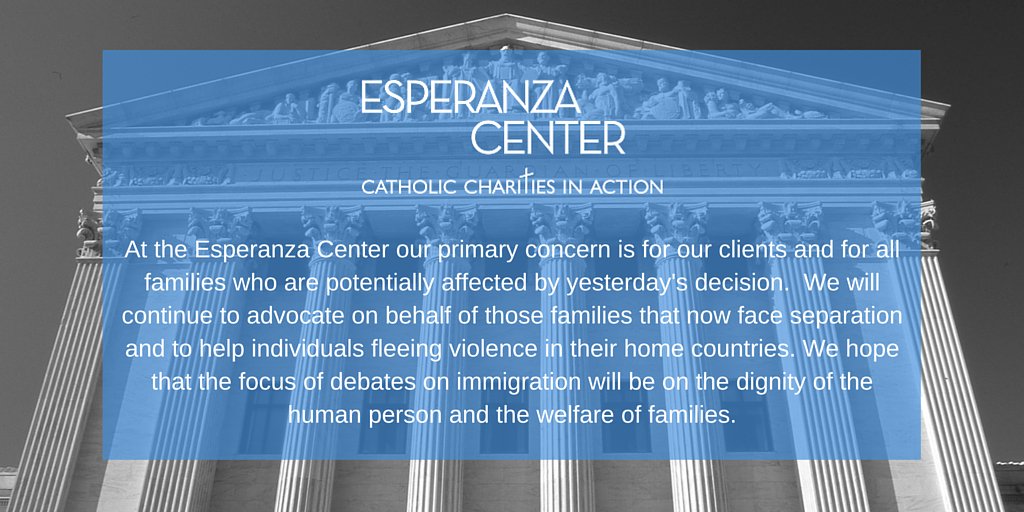 Esperanza's response to yesterday's #DAPA decision: