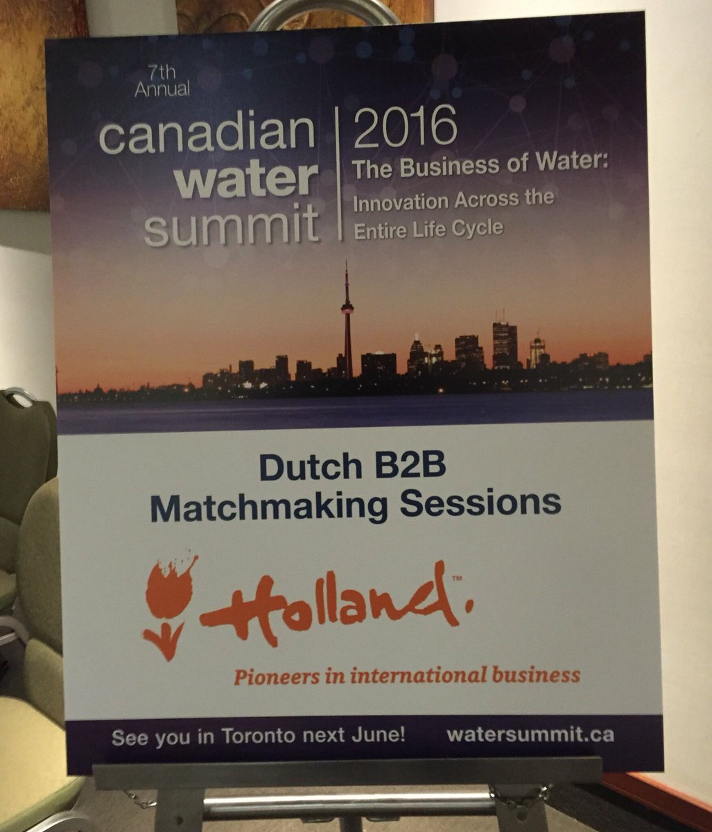 60Heinstein's tweet photo. Thanks all for organising this years great #CWSummit2016 @WaterAllianceNL #Team-Holland had great B2B meetings https://t.co/Fzyi2mbU76