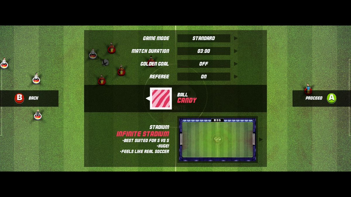 capridersgame's tweet image. Match settings. Tweak lots of stuff before getting on the field! 
#gamedev #indiedev