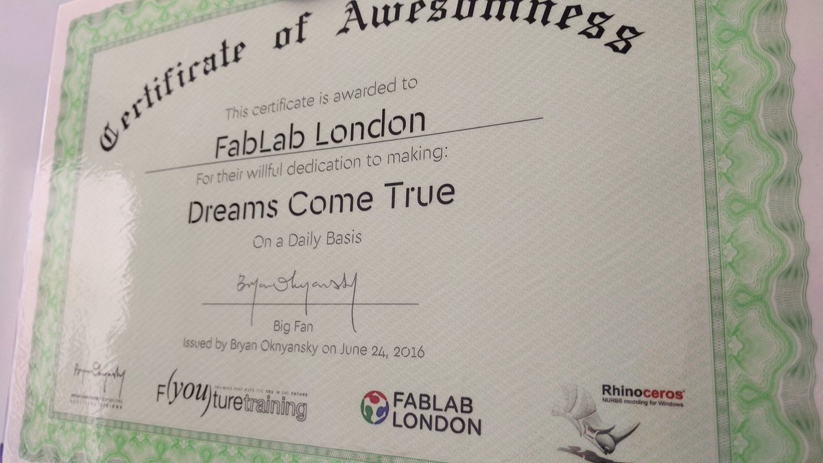 Thank you <a href="/ShoesByBryan/">Shoes By Bryan</a> :) <a href="/FabLabLondon/">FabLabLondon</a> this is simply awesome