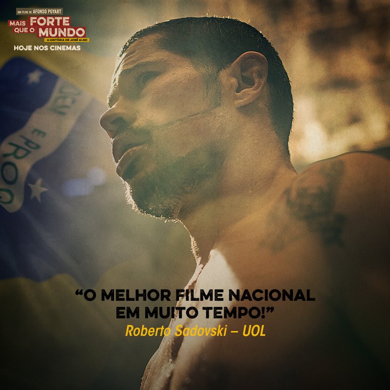 MForteQueOMundo's tweet photo. O UOL já consagrou o filme #MaisForteQueOMundo! Testemunhe você também esse novo marco do cinema nacional HOJE mesmo https://t.co/xG0RMCK0Jp