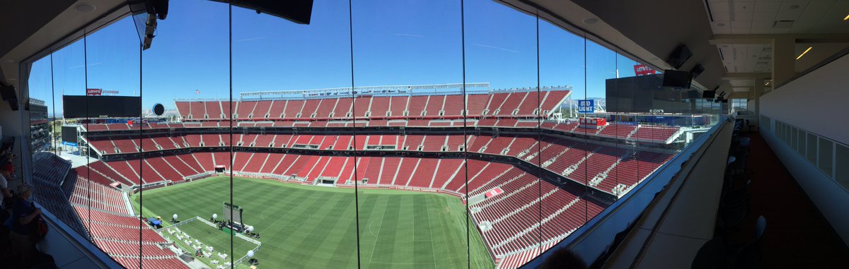 19Niklas93's tweet photo. View from the media room at Levi's stadium! #mscal #levisstadium #lovethatview https://t.co/QTnRbcakOx