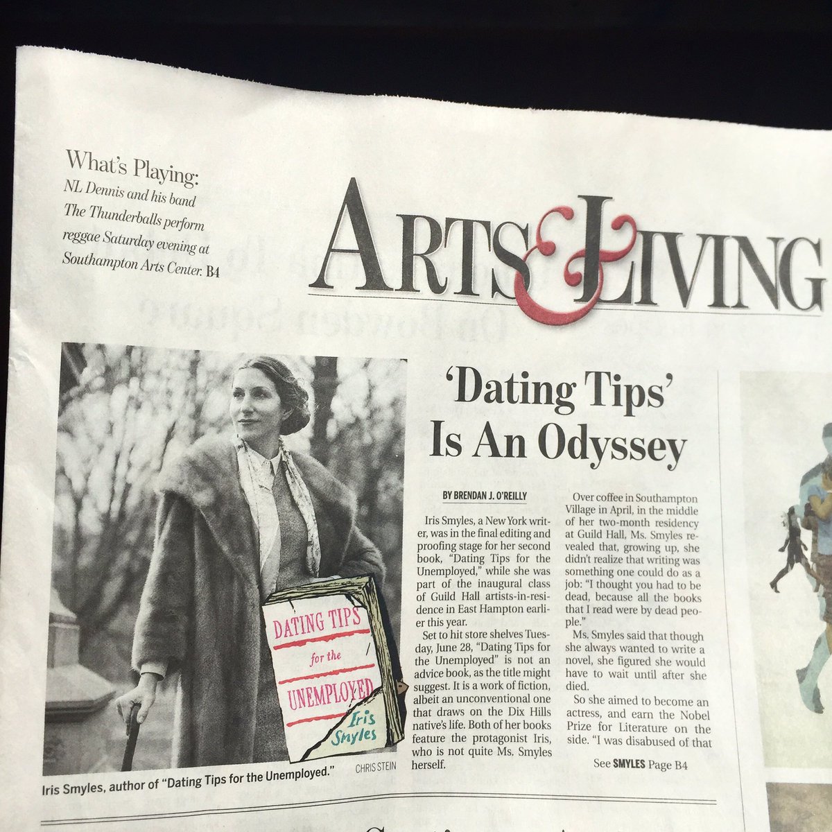 IrisSmyles's tweet photo. Thrilled to be in The Southampton Press today! 
#DatingTipsfortheUnemoloyed
#DTFTU
#IrisHasFreeTime https://t.co/18eMas4Bhc