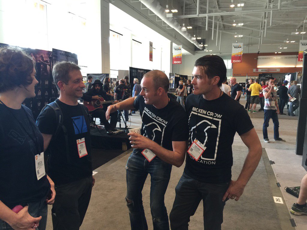 BrokenCrowAmps's tweet photo. Will looking very excited to greet @justnickjaffe Stop by booth #1546 for demos on Sat @NAMMShow https://t.co/OfmBMBivh5