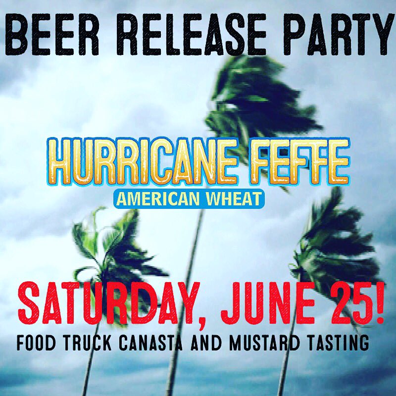 TOMORROW beer release party. At the taproom- food truck <a href="/CanastaKitchen/">Canasta Kitchen</a> &amp; mustard tasting from @BrownDogMustard.