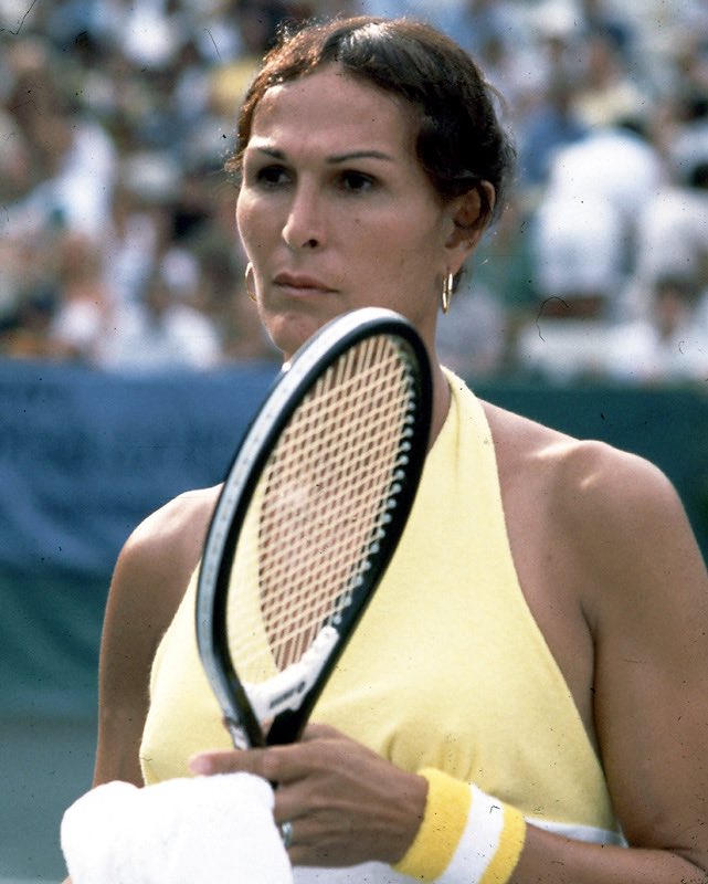 FamousDickPics's tweet photo. Renee Richards was a trans rights pioneer, who won the right to play tennis 🎾 as a woman 🚺 in the 1970s. #PrideMonth https://t.co/N8rSSork0o