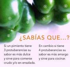 ClubMiGourmet's tweet photo. ¿Sabías que...? Si un pimiento tiene 3 protuberancias su sabor es más dulce y si tiene 4, el sabor es más amargo. https://t.co/O9uP6WE2j4