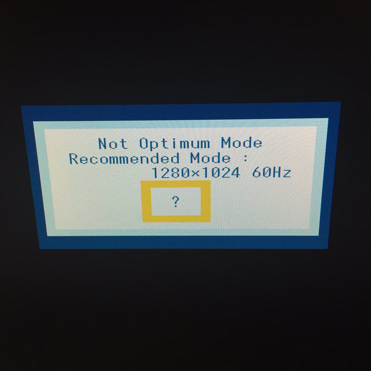 evasanchezj's tweet image. S.O.S #monitorPC ¿qué significa este mensaje?! Alguien lo sabe? Gracias!!