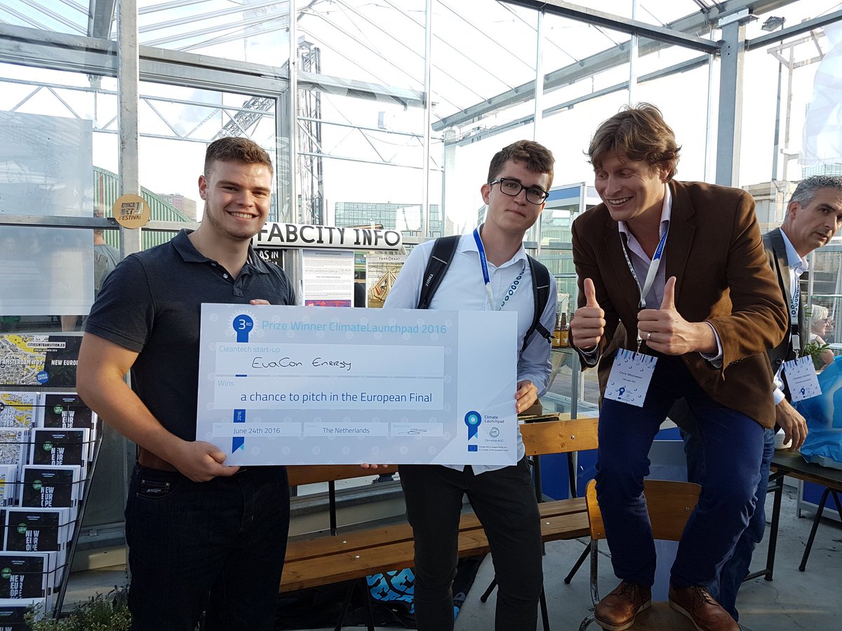 ClimateLaunch's tweet photo. The other 2: Sur+ and EvaCon Energy! https://t.co/v3r4eSg3vx