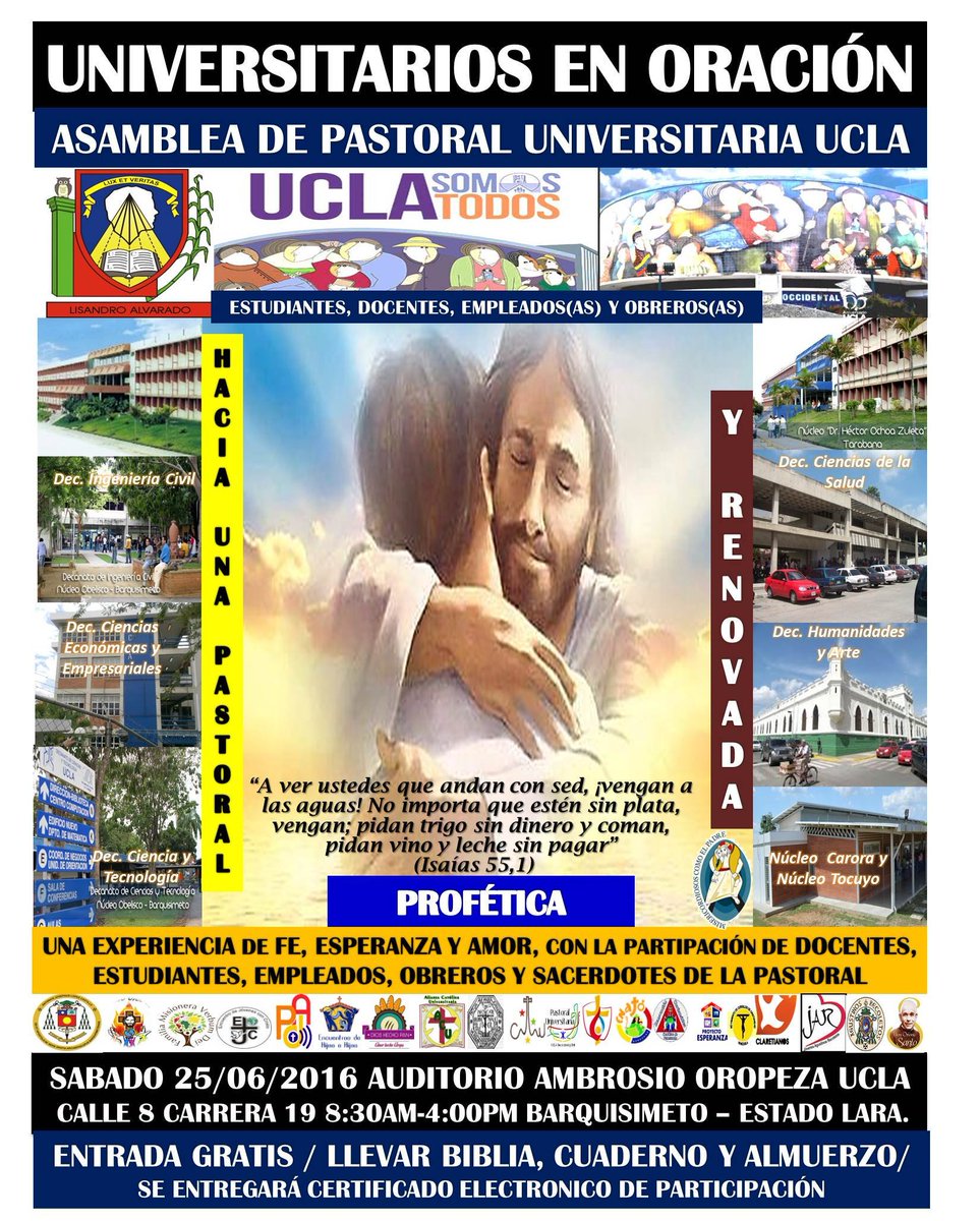 EsperanzaUCLA's tweet photo. ¿Necesitas de Dios ysu Esperanza? #barquisimeto #sanFelipe #ucla #unexpo #Uft #uny #upel #iujo #iuetap #unefa #unesr https://t.co/yWIjr61E3p
