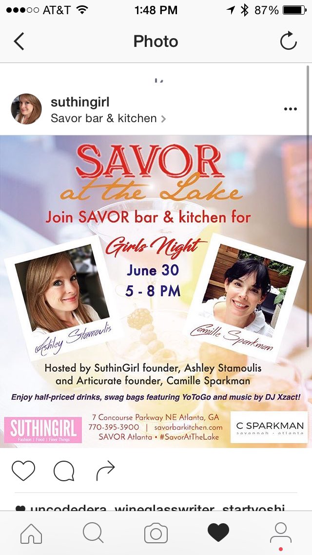 YoToGo_co's tweet photo. Check out this fun event sponsored by @suthingirl Excited to be part of the swag bag! #yogurttogo #girlsnightout https://t.co/SRMaG4DArh