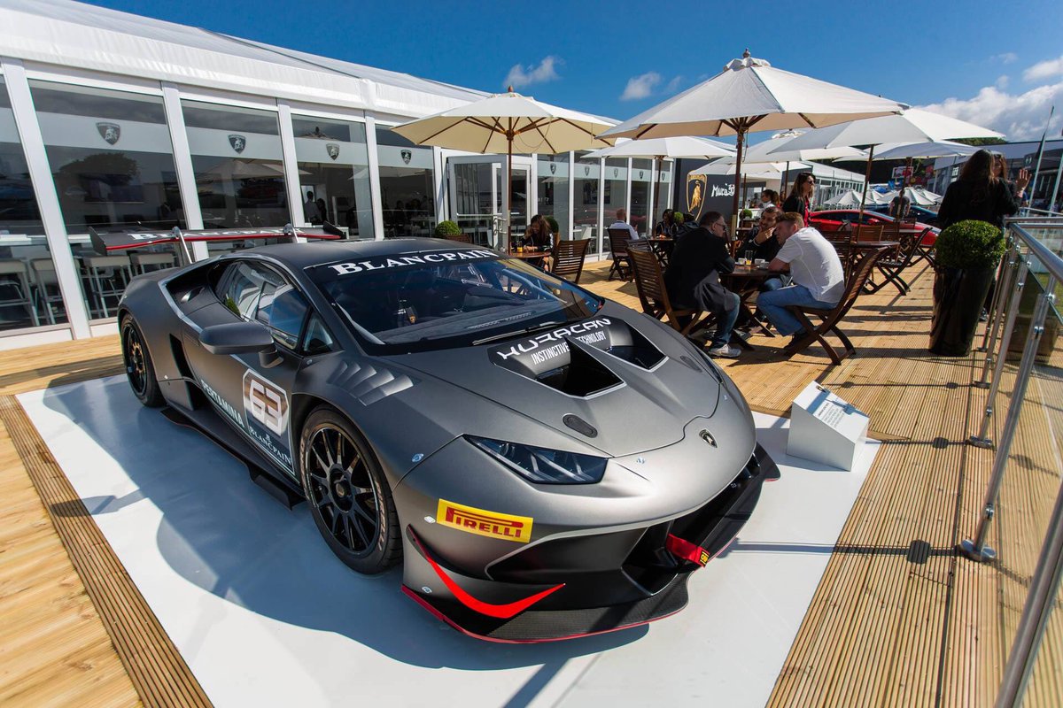MotorKings's tweet image. The Lamborghini stand at the Goodwood Festival of Speed with the Aventador Miura Homage and the Huracán Super Trofeo
