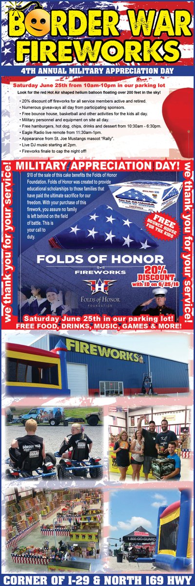 borderwar2012's tweet image. DON'T FORGET!!! Come out to our 4th Annual Military Appreciation Day tomorrow! Please retweet this post.