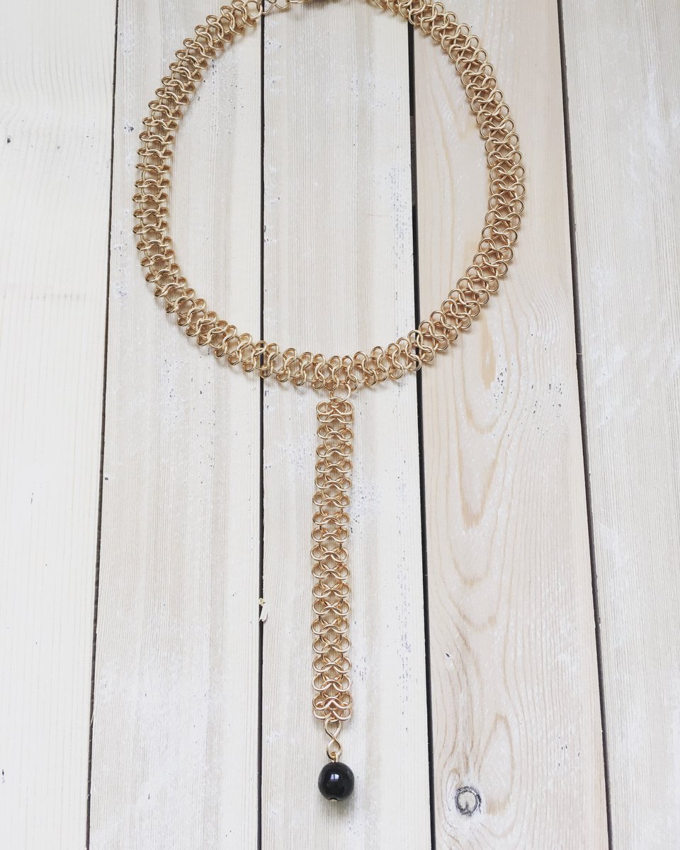 HouseCromwell's tweet photo. Artemis gem choker. Coming this September. #houseofcromwell #hoc #onyx #brass #ArtemisCollection https://t.co/Q38MVjiYmX