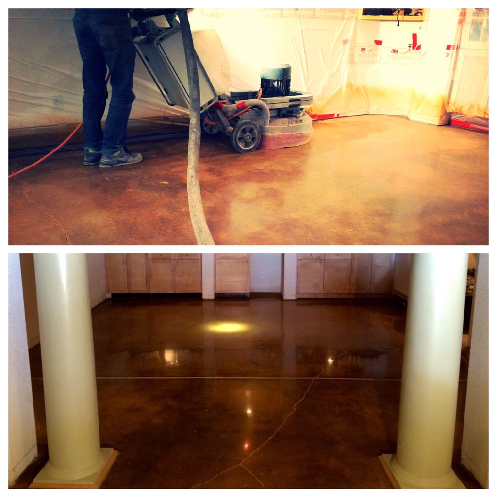 TrueFinishing's tweet image. #stainedconcrete #polishedconcrete #decorativeflooring