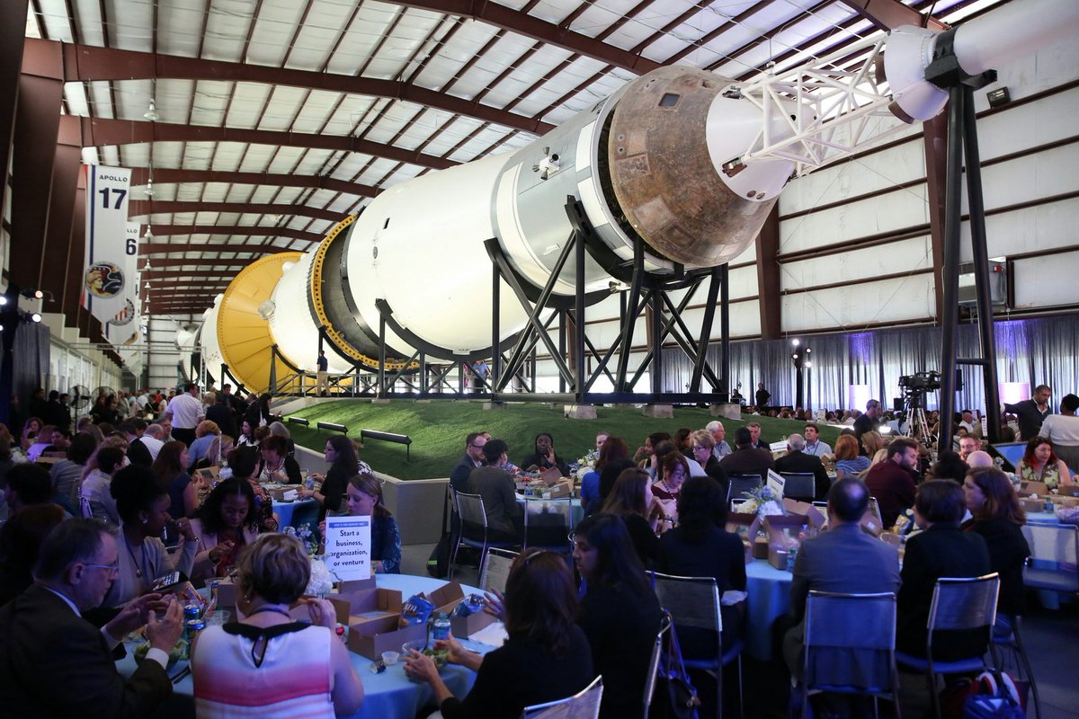 #FBF That time at Summit when 275+ partners gathered under a rocket shuttle to take on the grand challenges!